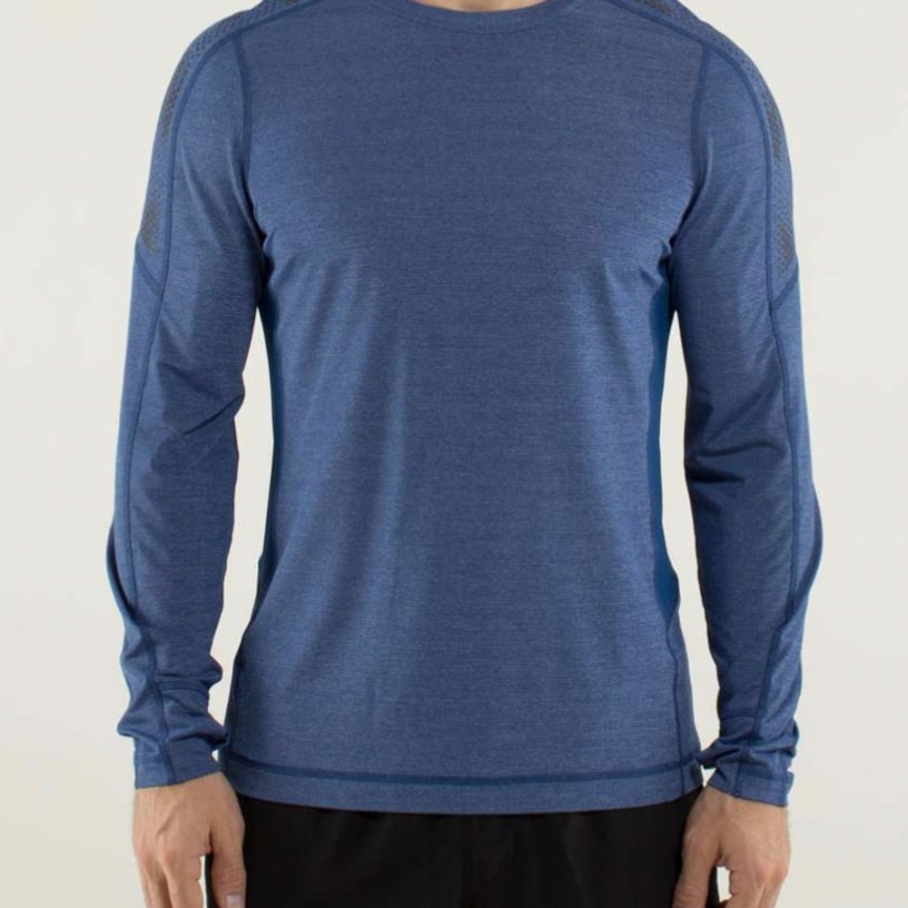 LULULEMON FITTED MENS VENTED LONG SLEEVE SHIRT